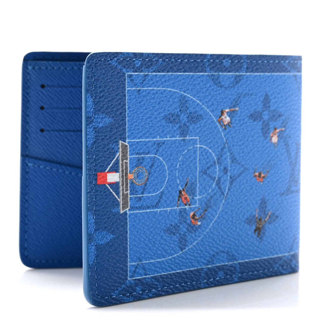 Louis Vuitton Monogram Slender Wallet Basketball Blue