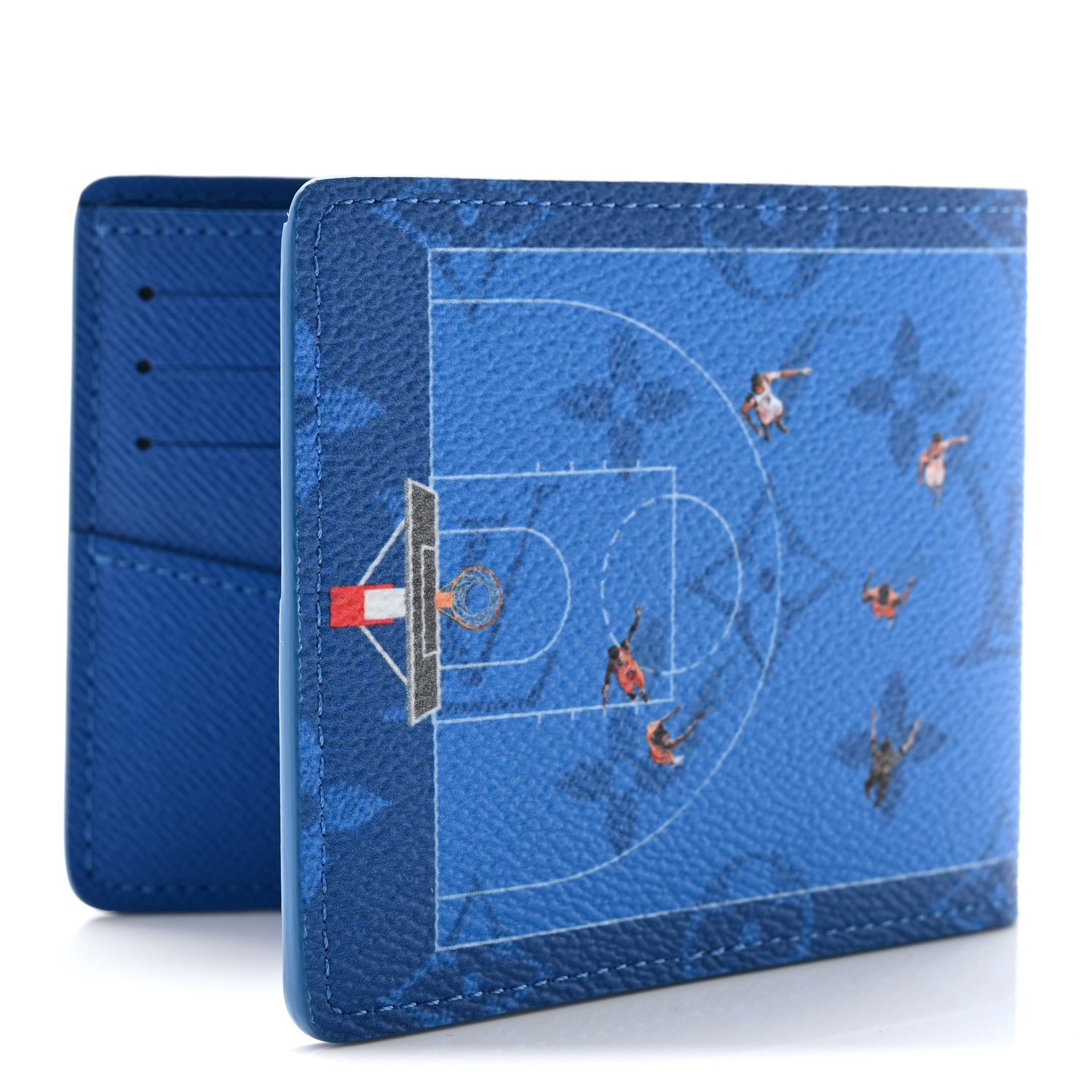 Louis Vuitton Monogram Slender Wallet Basketball Blue