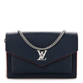 Louis Vuitton Soft Calfskin My Lockme Chain Pochette Marine Rouge