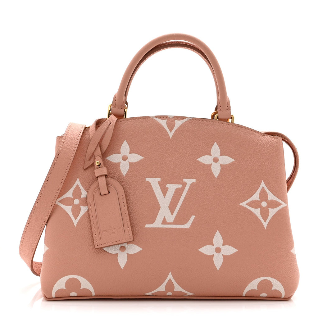 Louis Vuitton Empreinte Monogram Giant Petit Palais Rose Trianon Creme