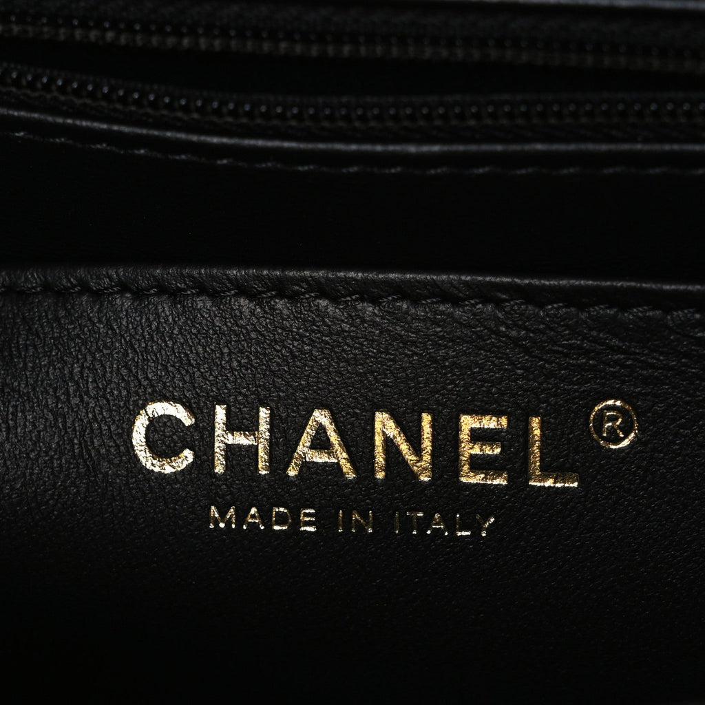 Chanel Lambskin Quilted Mini Square Flap Black