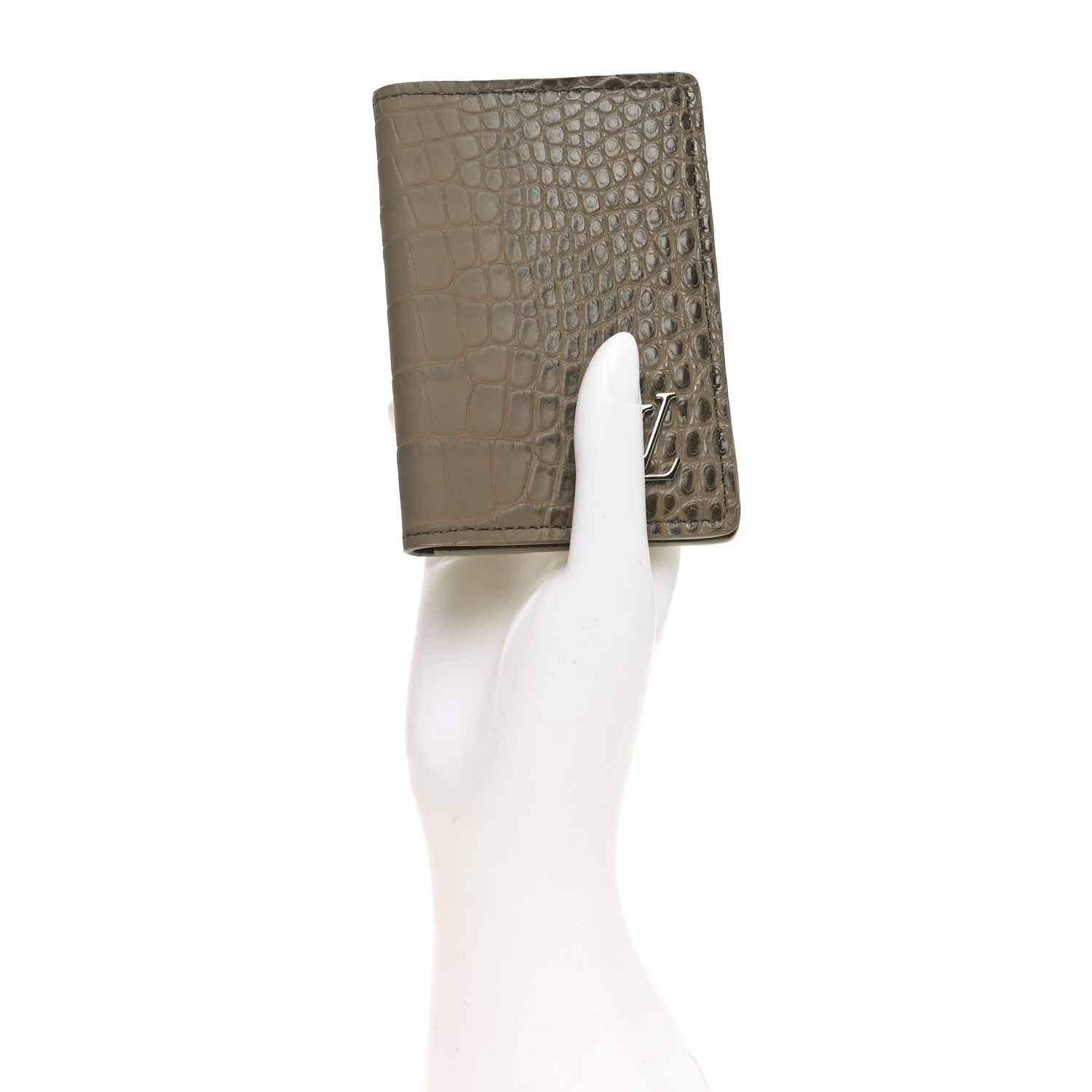 Louis Vuitton Crocodile Pocket Organizer Sage Green