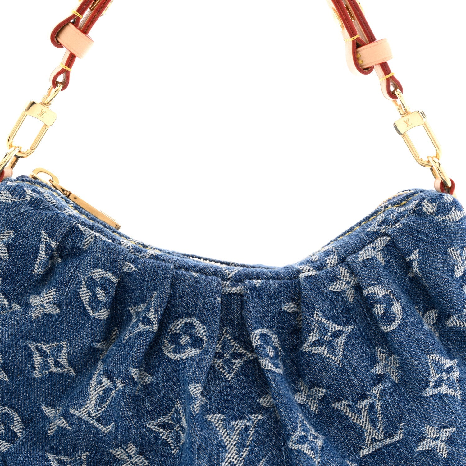 Louis Vuitton Monogram Denim Pochette Valley Blue