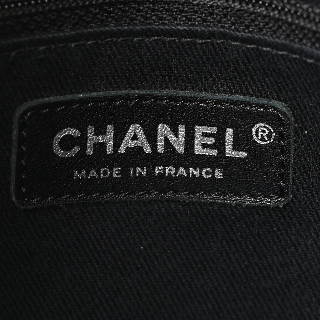 Chanel Metallic Caviar Quilted Large Timeless CC Soft Tote Bronze
