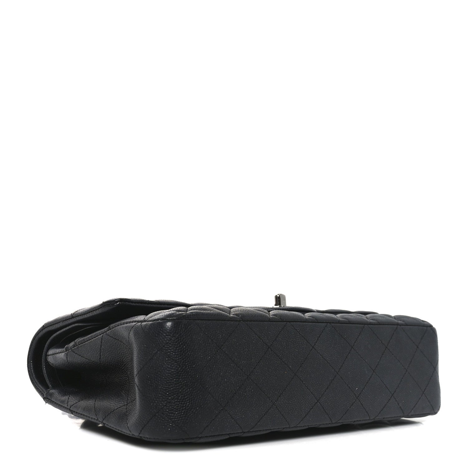 Chanel Iridescent Caviar Quilted Medium Double Flap Black