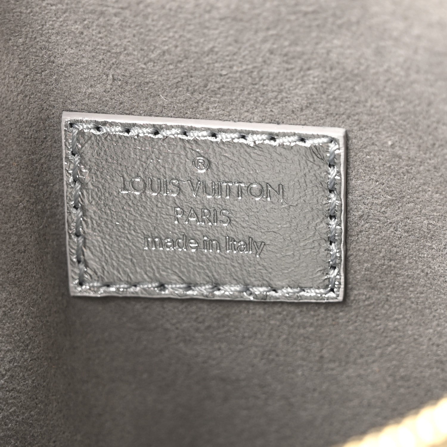 Louis Vuitton Satin Sequin Embroidered Monogram Coussin BB Silver
