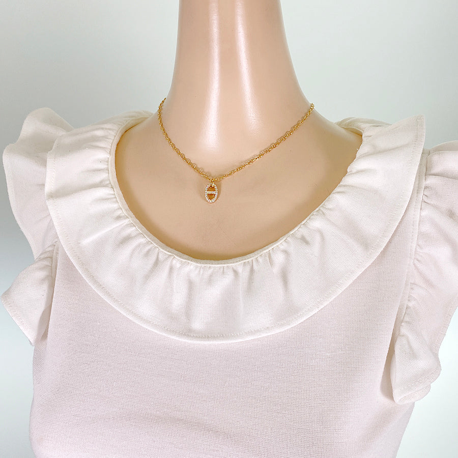 HERMES Chaine d'Ancre Farandole PM Necklace