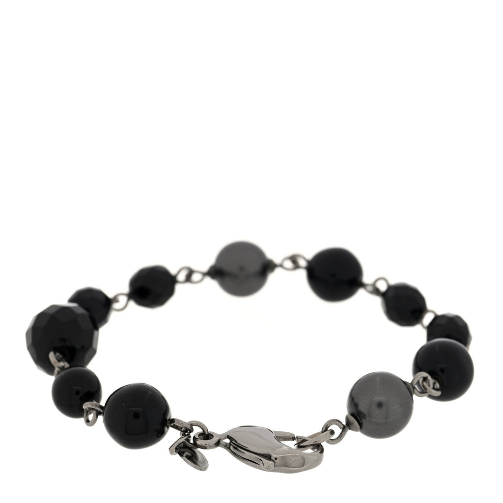 Bead Bracelet Ruthenium Black