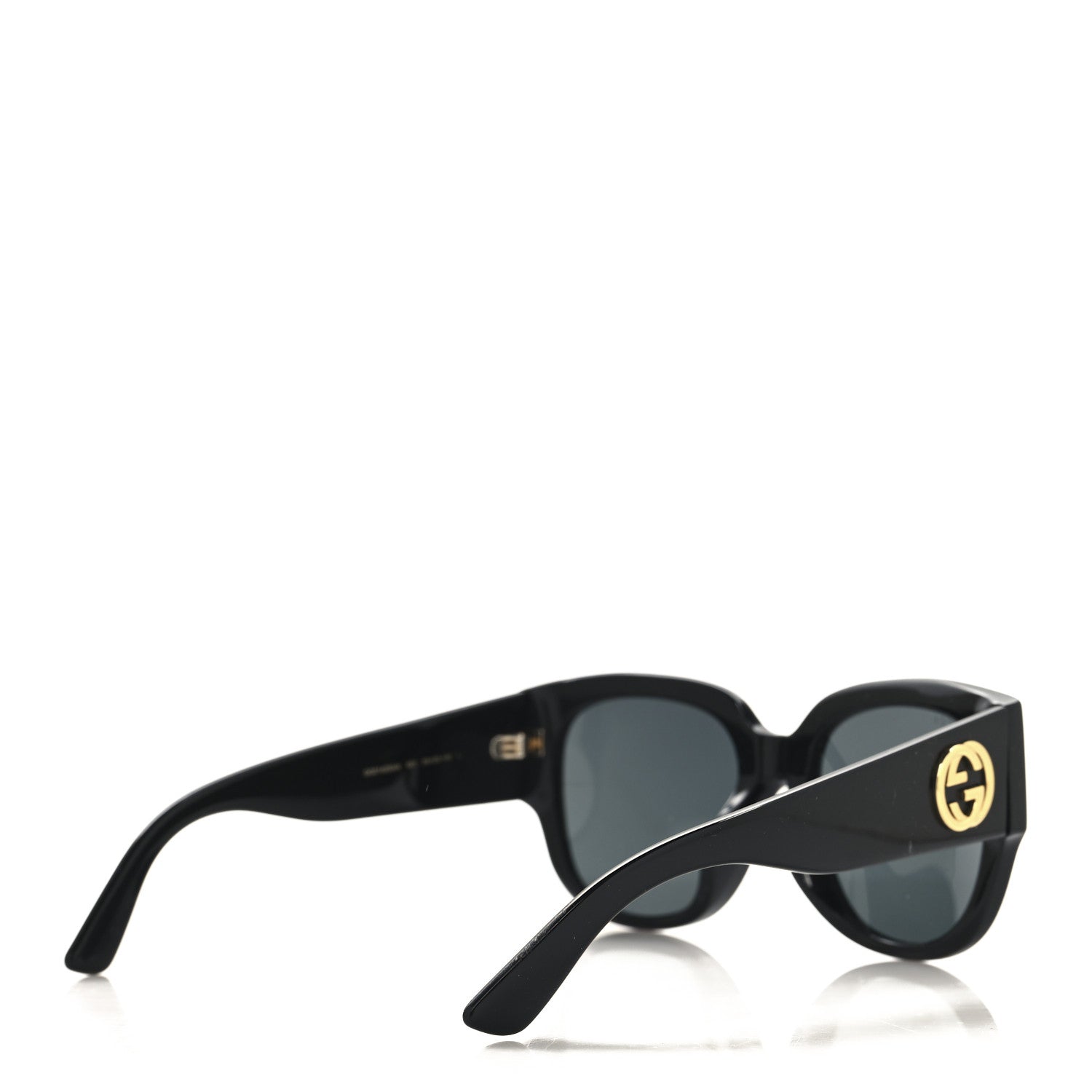 Gucci Acetate Square Frame Sunglasses GG0142SAN Black