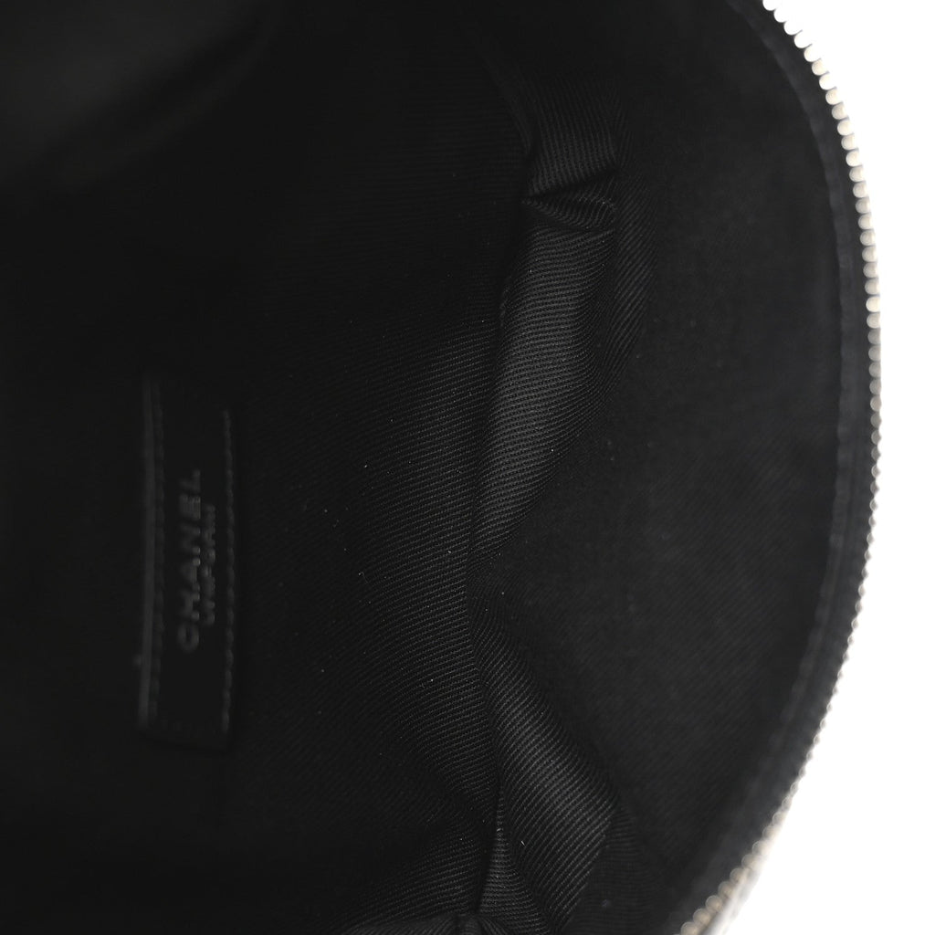 Chanel Calfskin Quilted Waist Belt Bag Black