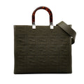 FENDI Medium Zucca Sunshine Shopper Tote Satchel