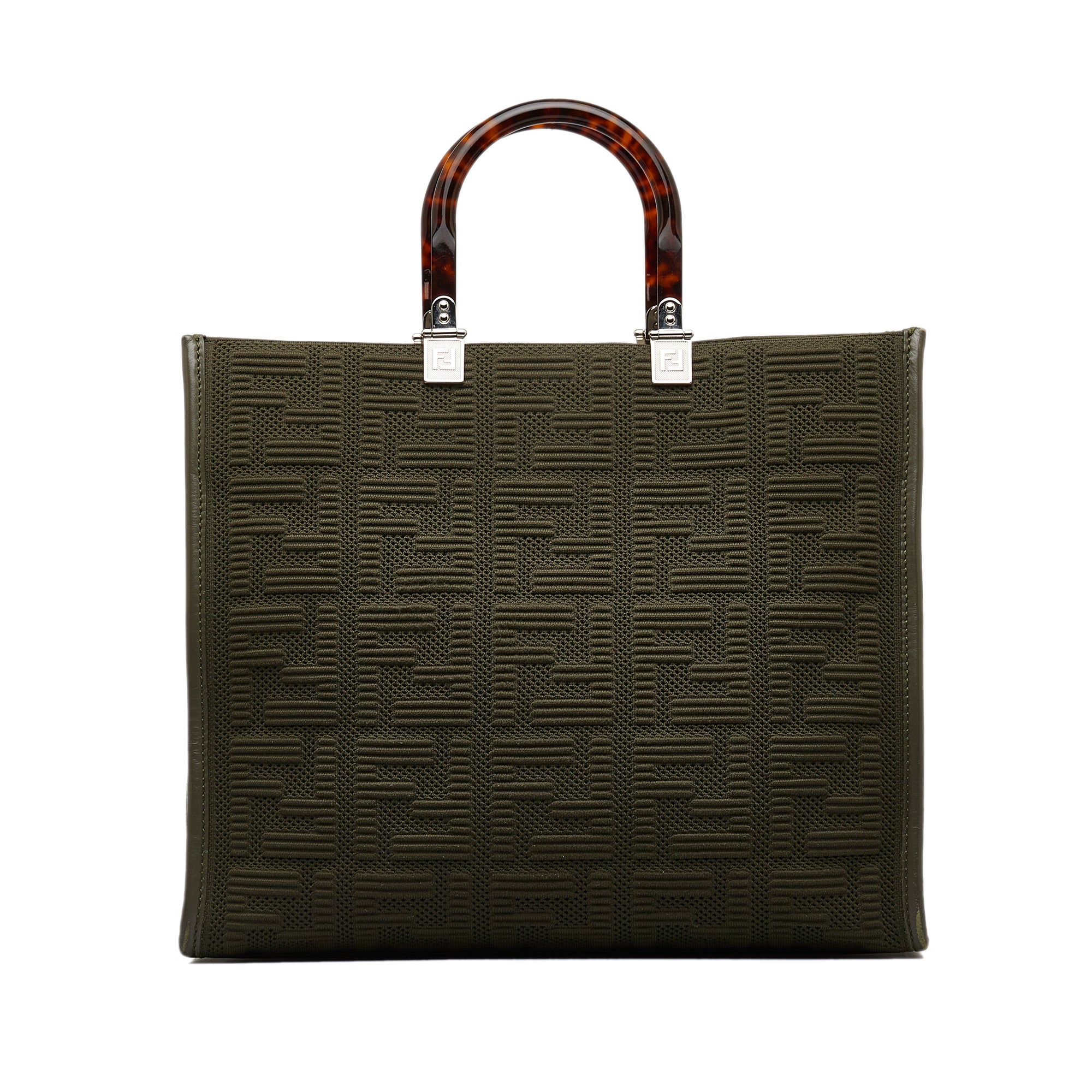 FENDI Medium Zucca Sunshine Shopper Tote Satchel