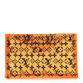 Louis Vuitton PVC Monogram Printed Envelope Pouch Orange