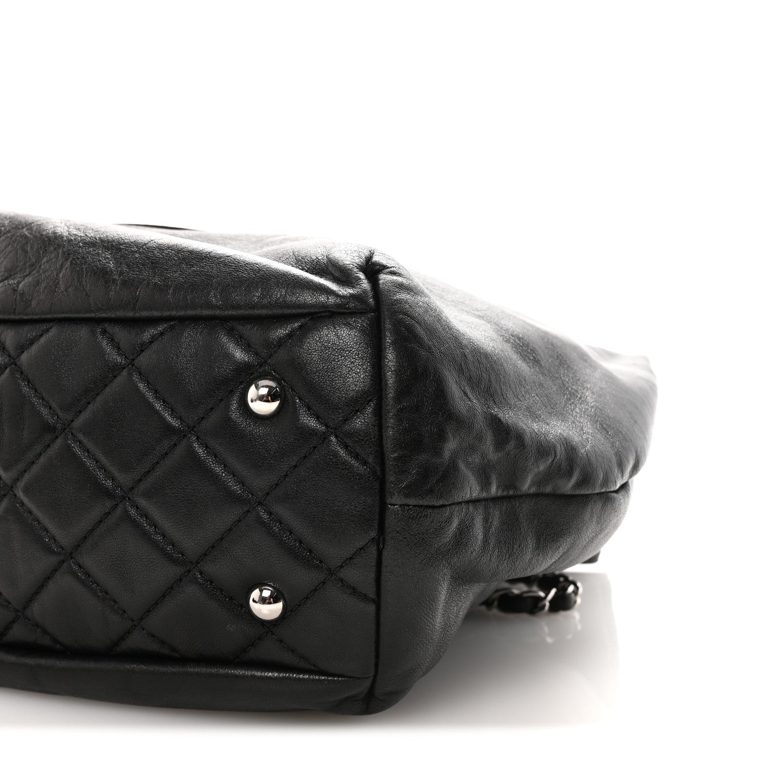 Chanel Calfskin Large Trianon Tote Black