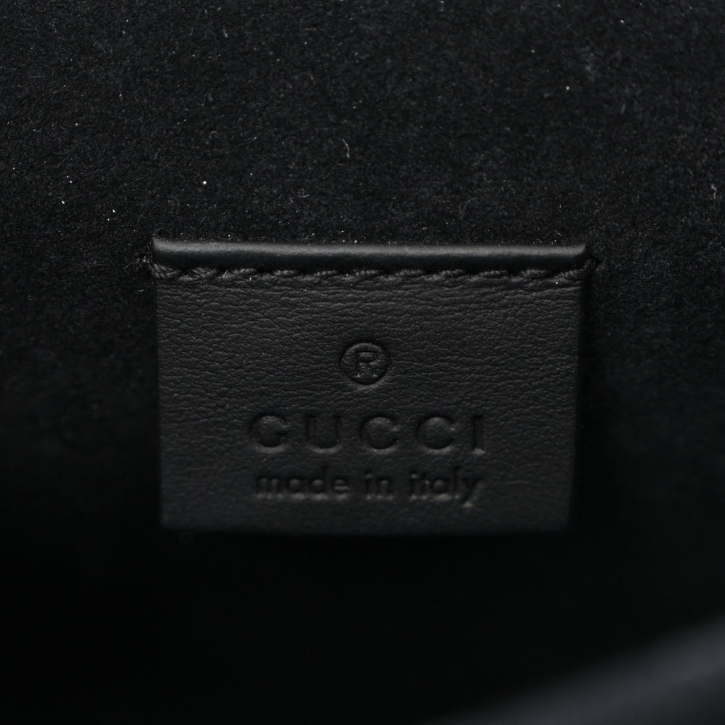 Gucci GG Supreme Monogram Mini Dionysus Shoulder Bag Black