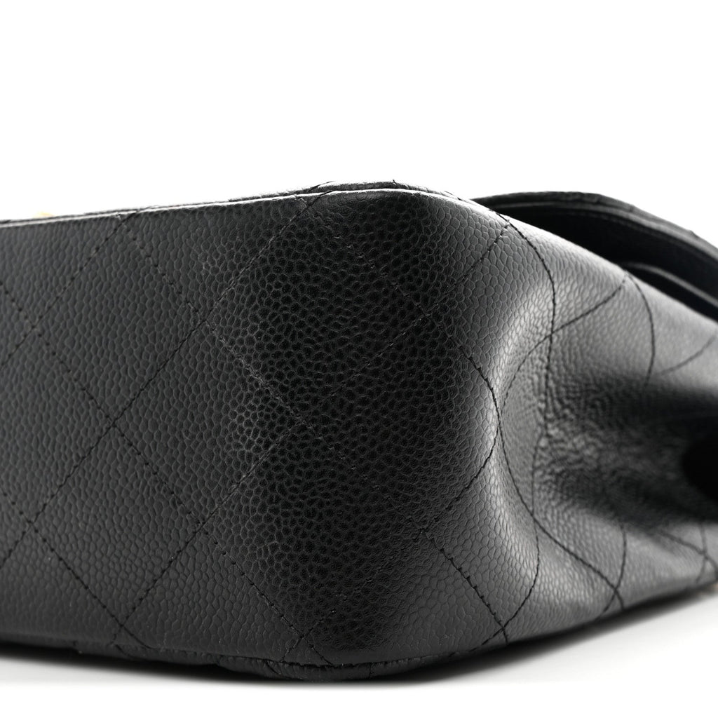Chanel Caviar Quilted Jumbo Double Flap Black