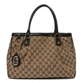 Gucci Monogram Medium Sukey Tote Dark Brown