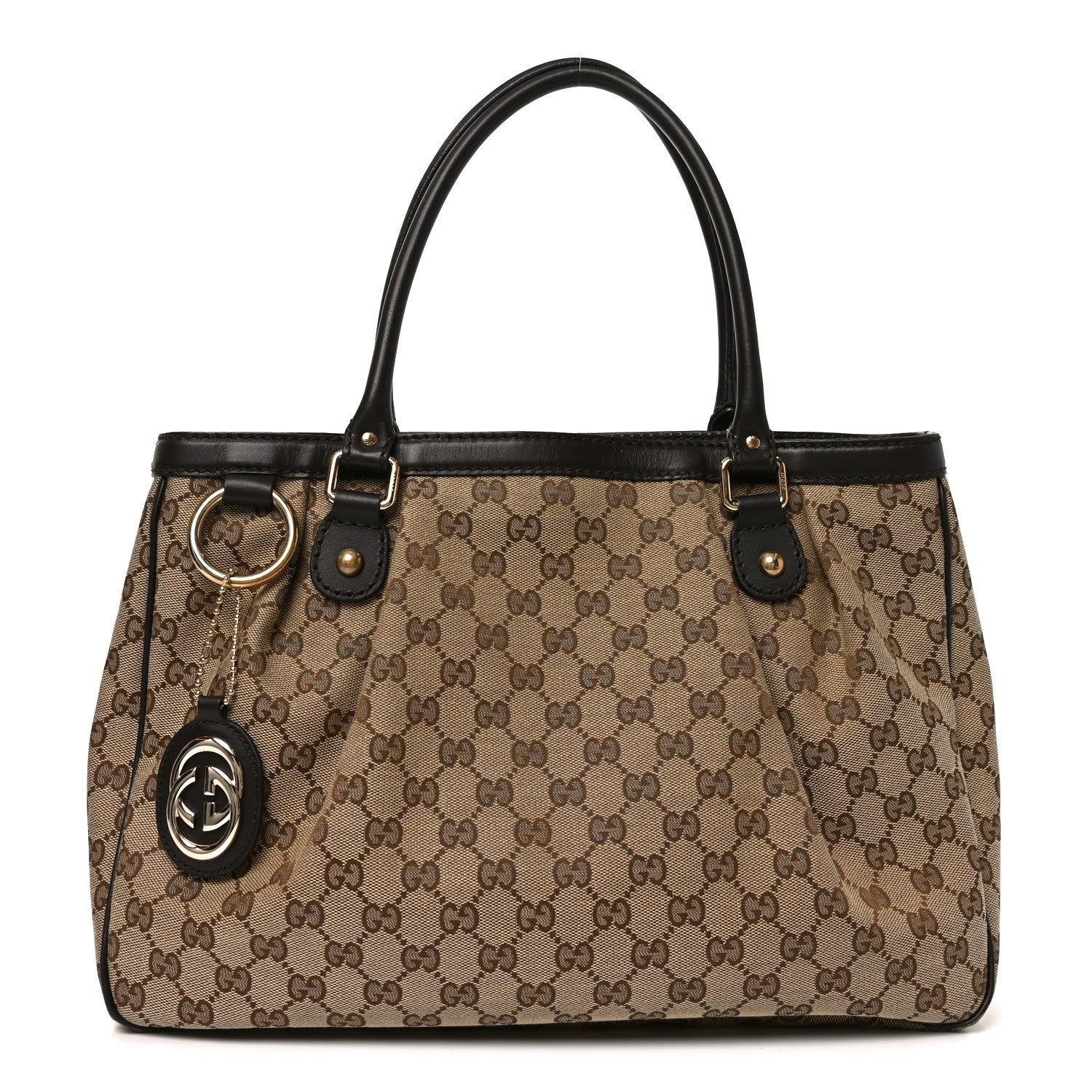 Gucci Monogram Medium Sukey Tote Dark Brown