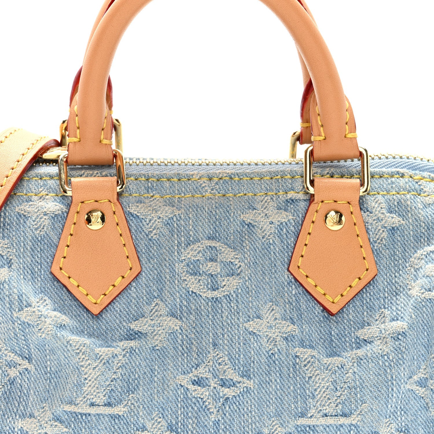 Louis Vuitton Monogram Denim Nano Speedy Sky Blue