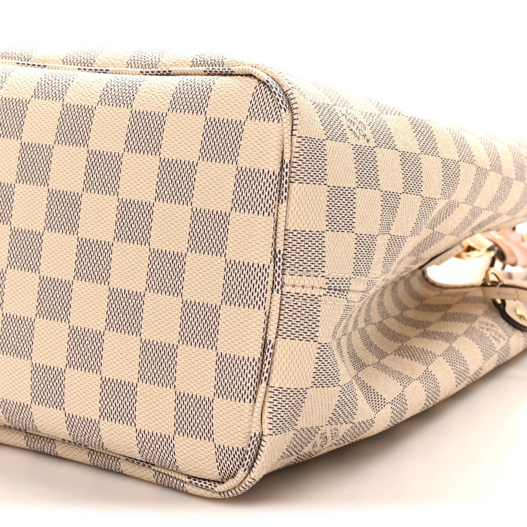 Louis Vuitton Damier Azur Braided Neverfull MM Pink