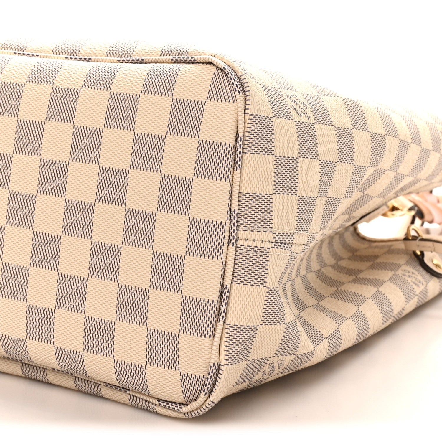 Louis Vuitton Damier Azur Braided Neverfull MM Pink