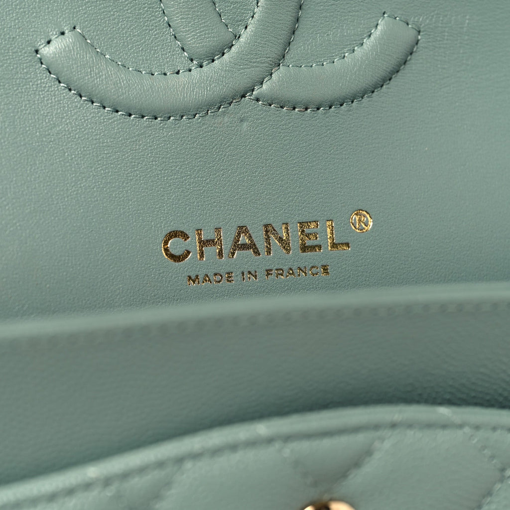 Chanel Caviar Quilted Medium Double Flap Dark Green