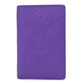 Louis Vuitton Taurillon Monogram Pocket Organizer Violet
