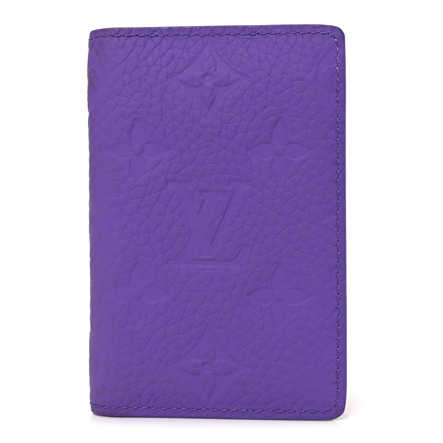 Louis Vuitton Taurillon Monogram Pocket Organizer Violet