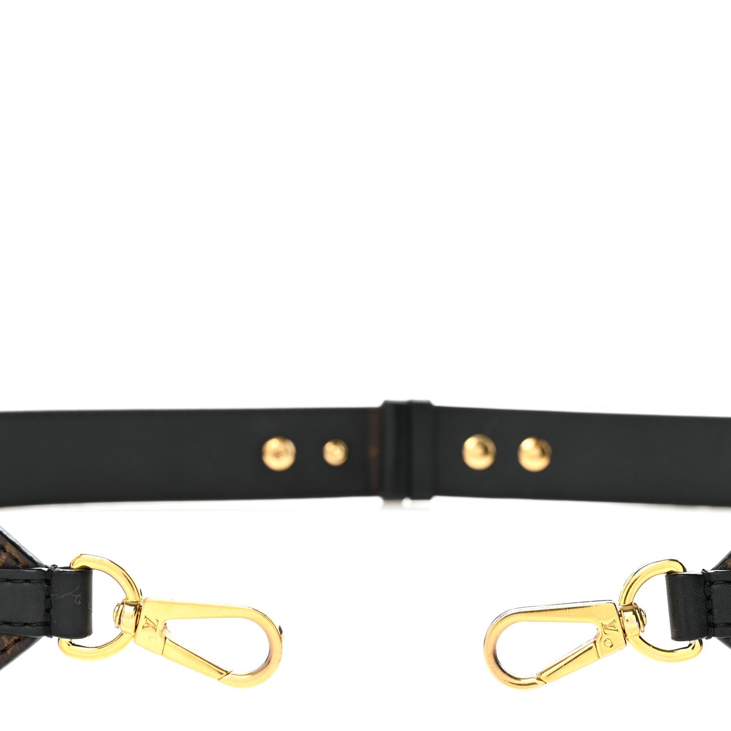 Louis Vuitton Monogram Adjustable Bandouliere Shoulder Strap Black