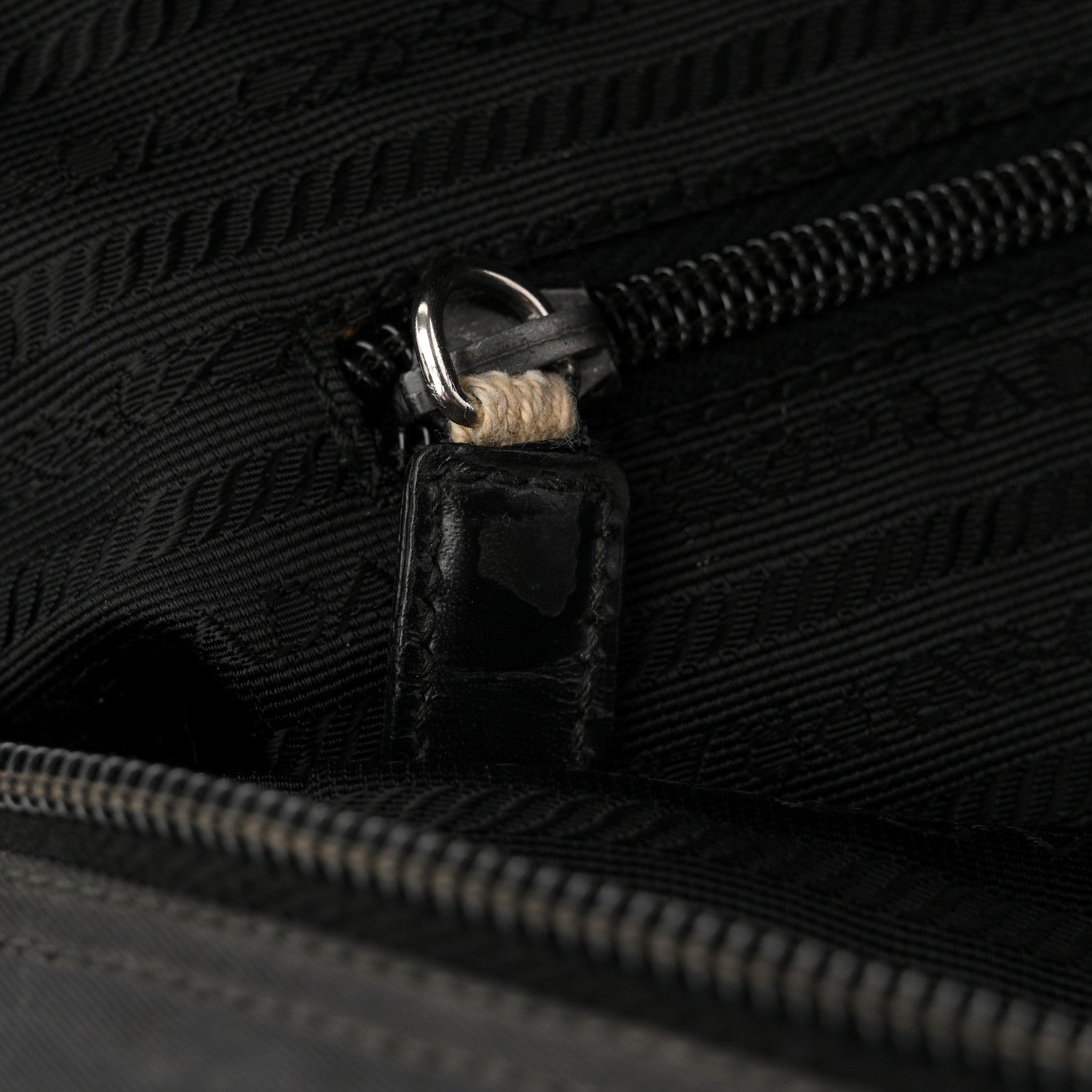 Prada Tessuto Nylon Shoulder Bag  Black
