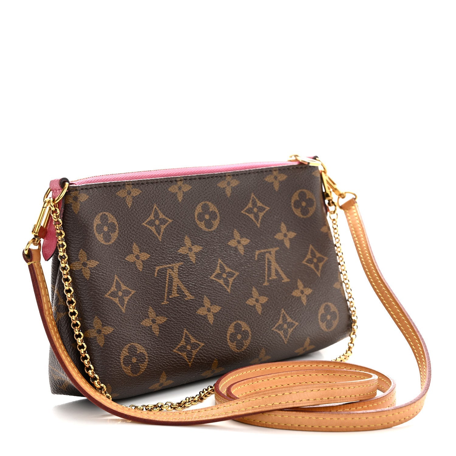 Louis Vuitton Monogram Pallas Clutch Rose Fizzy