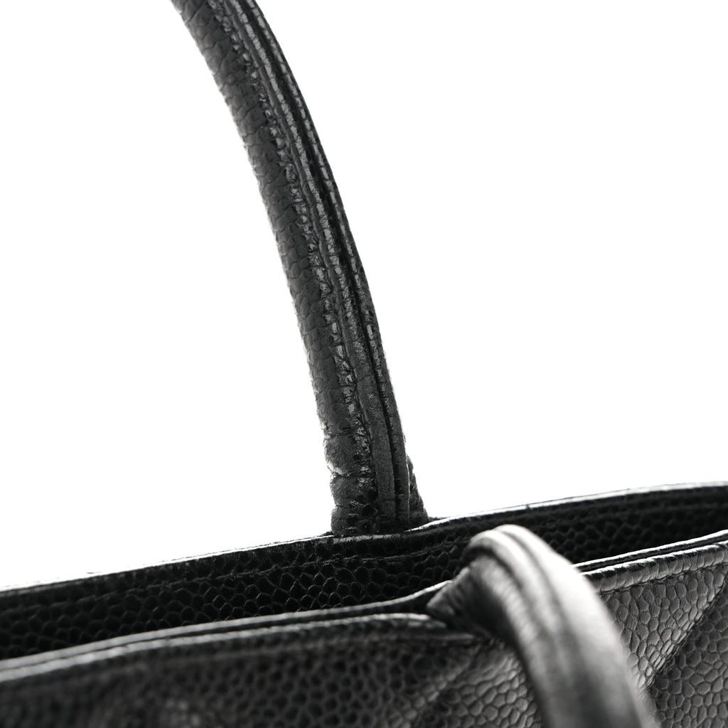 Chanel Caviar Quilted Medallion Tote Black