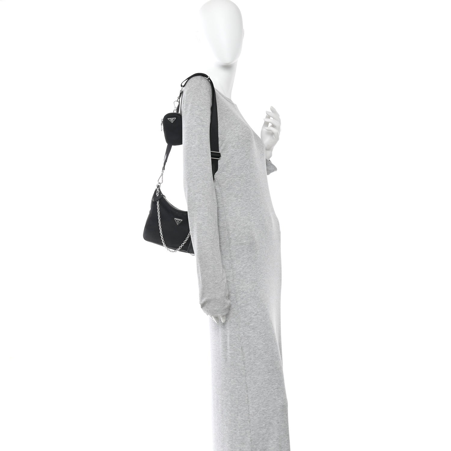Prada Nylon Re-Edition 2005 Shoulder Bag Black