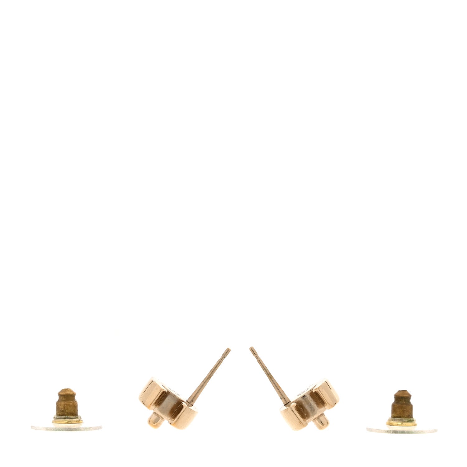 Metal CC Turnlock Earrings Gold