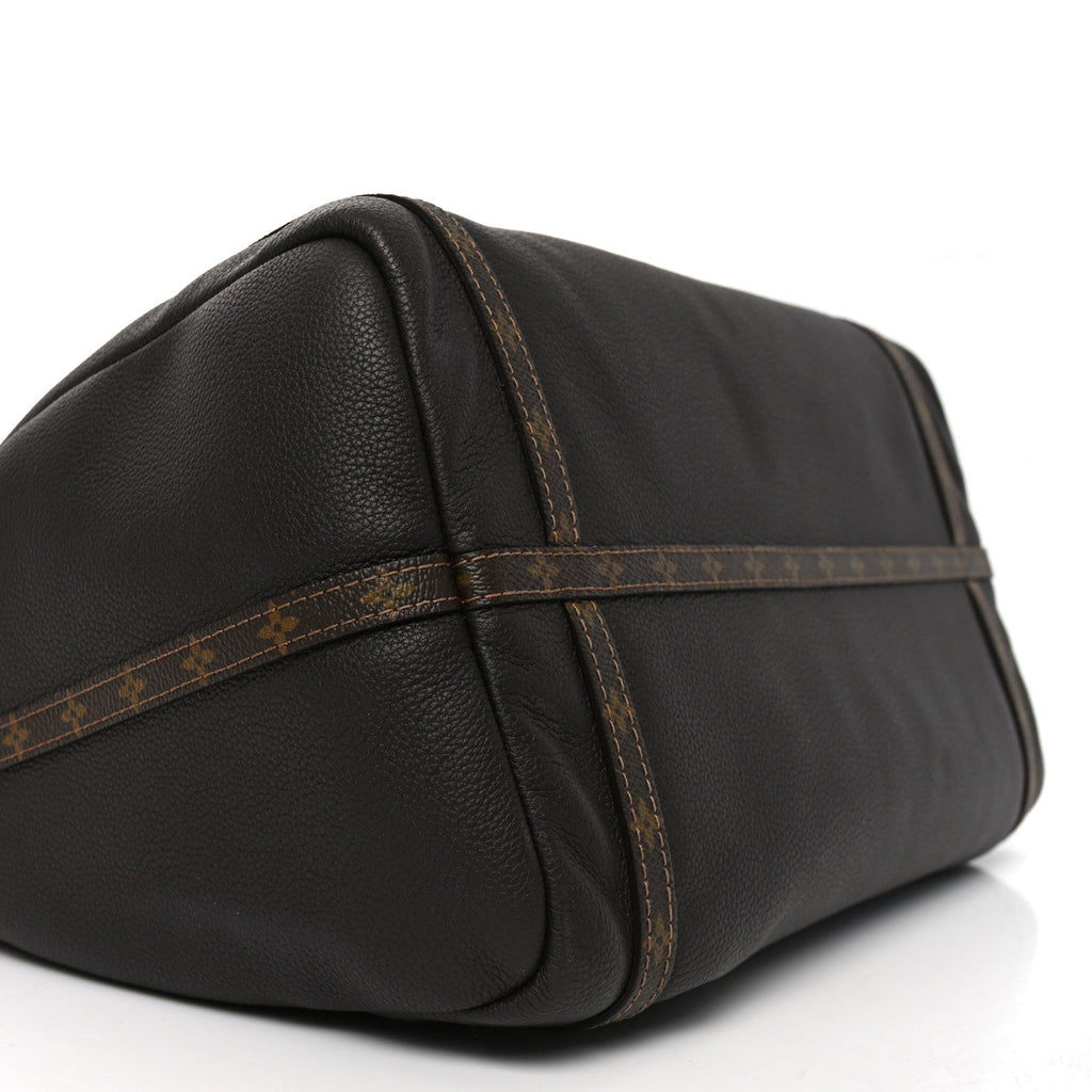 Louis Vuitton Calfskin Monogram Express MM Mahogany