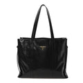 Prada Soft Lux Large Shopping Tote Black