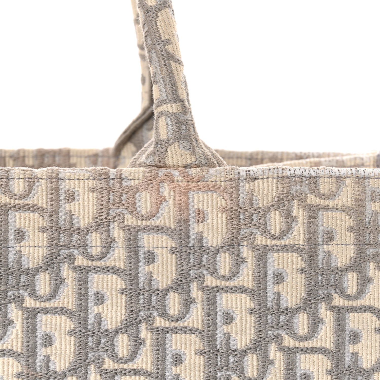 Christian Dior Oblique Medium Book Tote Grey
