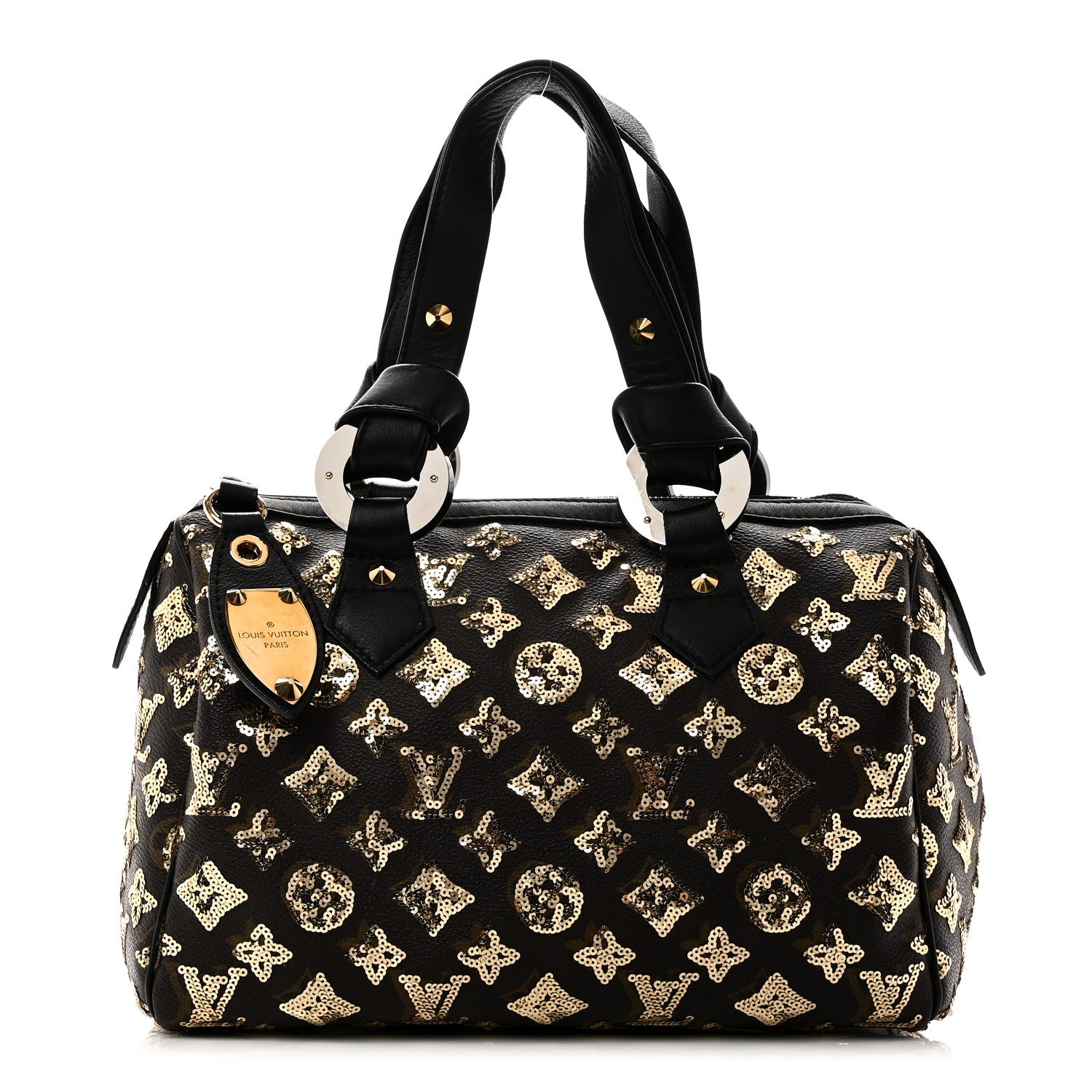 Louis Vuitton Monogram Sequins Eclipse Speedy 28 Gold