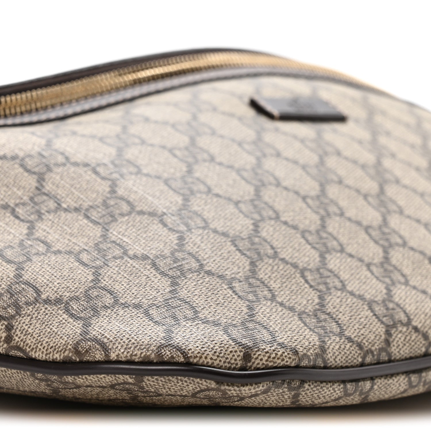 Gucci GG Supreme Monogram Belt Bag Dark Brown