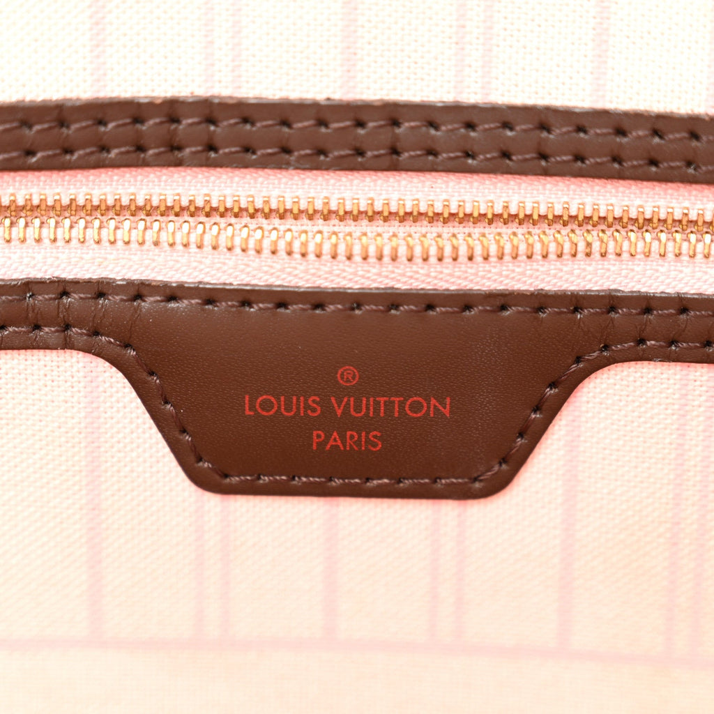 Louis Vuitton Damier Ebene Neo Neverfull MM Rose Ballerine