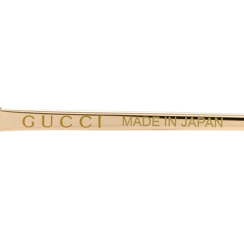 Gucci Metal Round Chain Sunglasses GG1203S Gold Purple