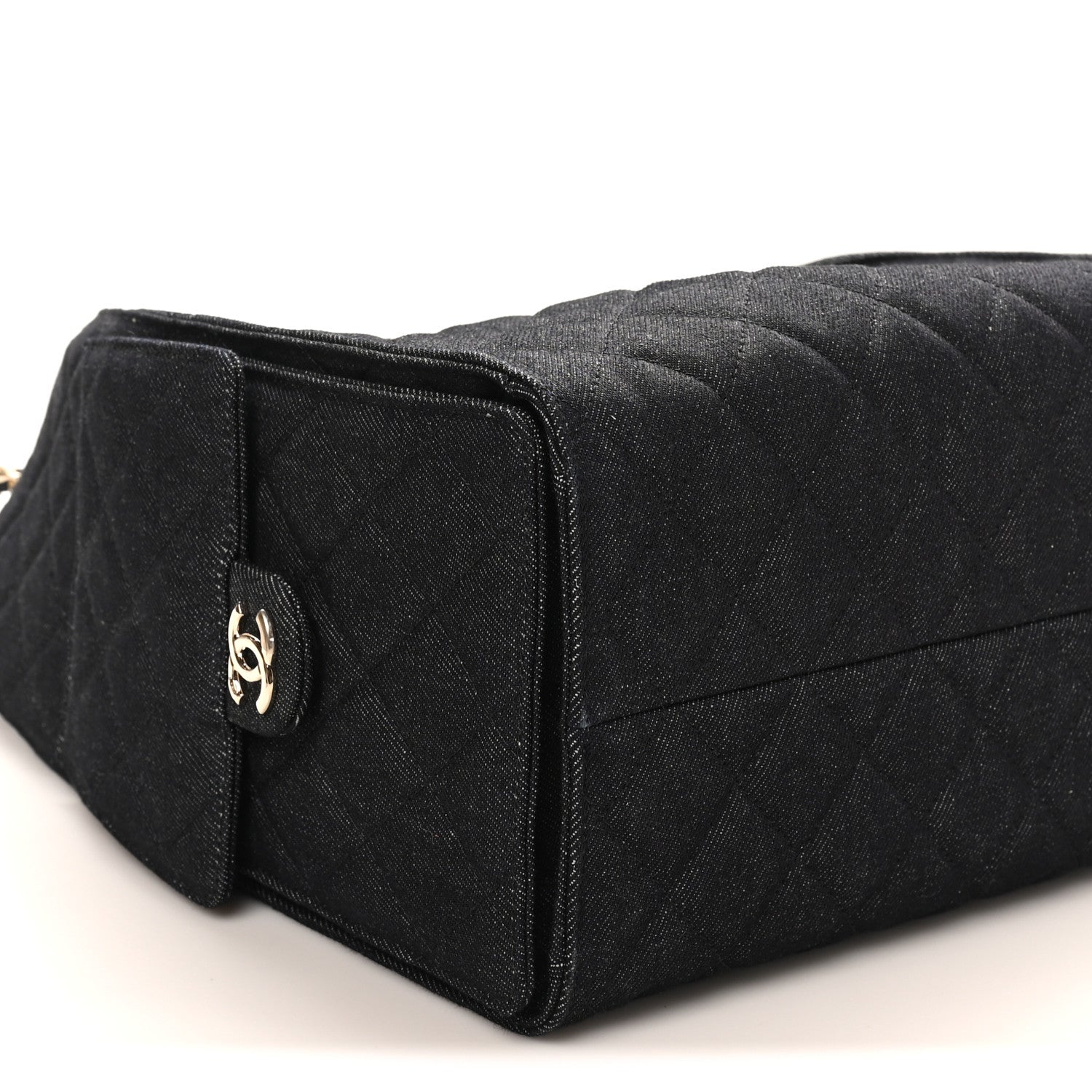 Chanel Denim Quilted Medium Chanel 25 Handbag Dark Blue