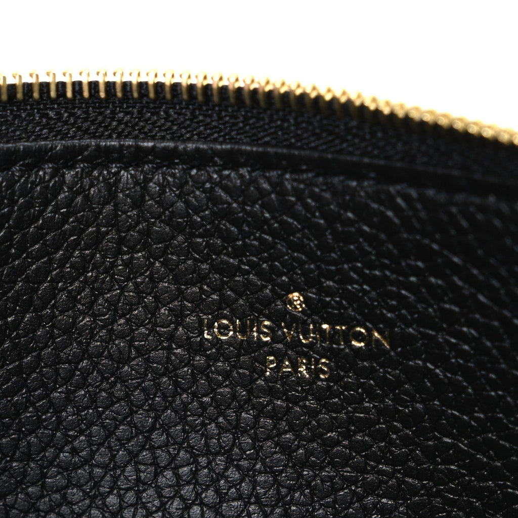 Louis Vuitton Empreinte Felicie Chain Wallet Zippered Insert Black