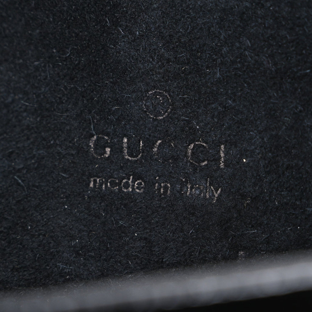 Gucci Crinkled Patent Mini Dionysus Shoulder Bag Black