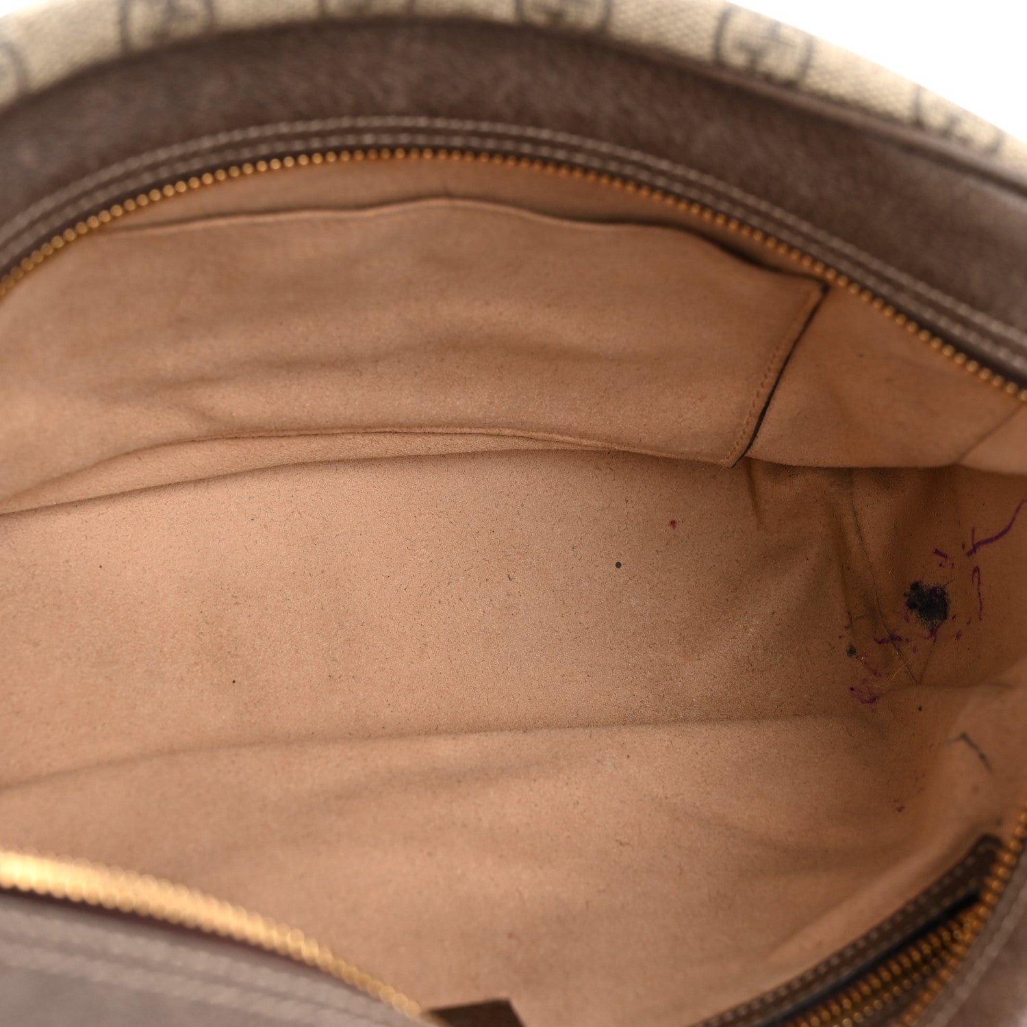 Gucci GG Supreme Monogram Web Small Ophidia Shoulder Bag Brown