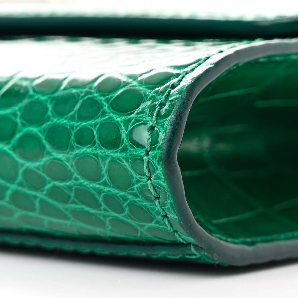 Louis Vuitton Alligator Chain Louise GM Emerald