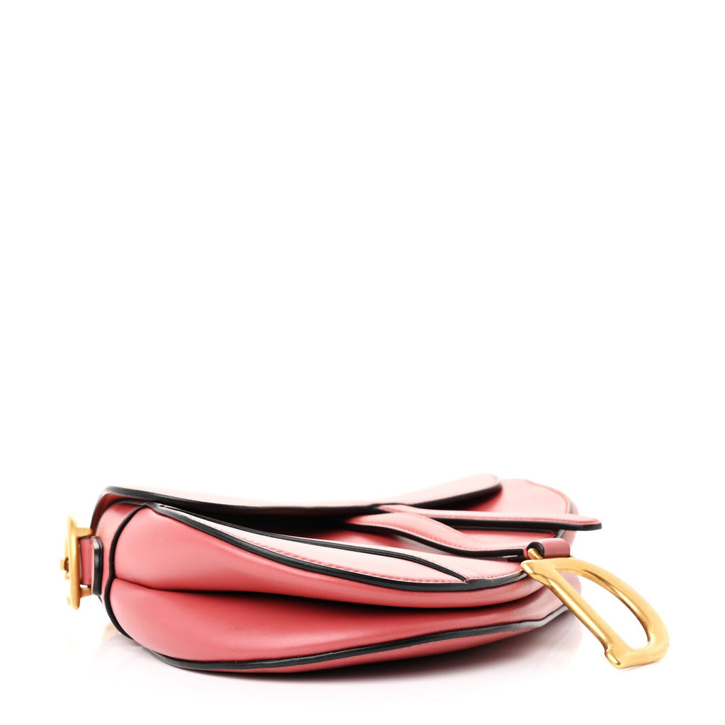 Christian Dior Calfskin Saddle Bag Pink