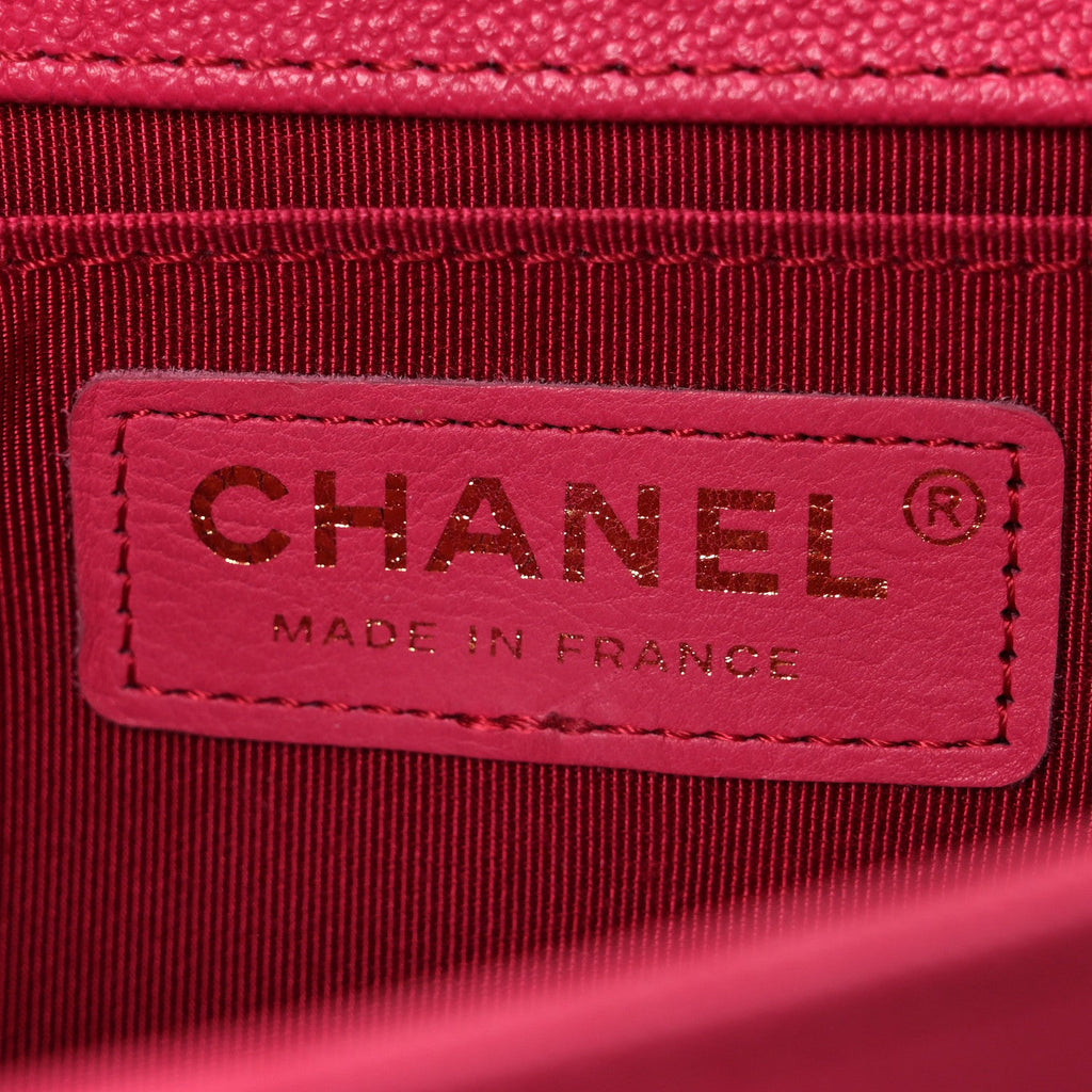 Chanel Caviar Quilted Medium Boy Flap Pink