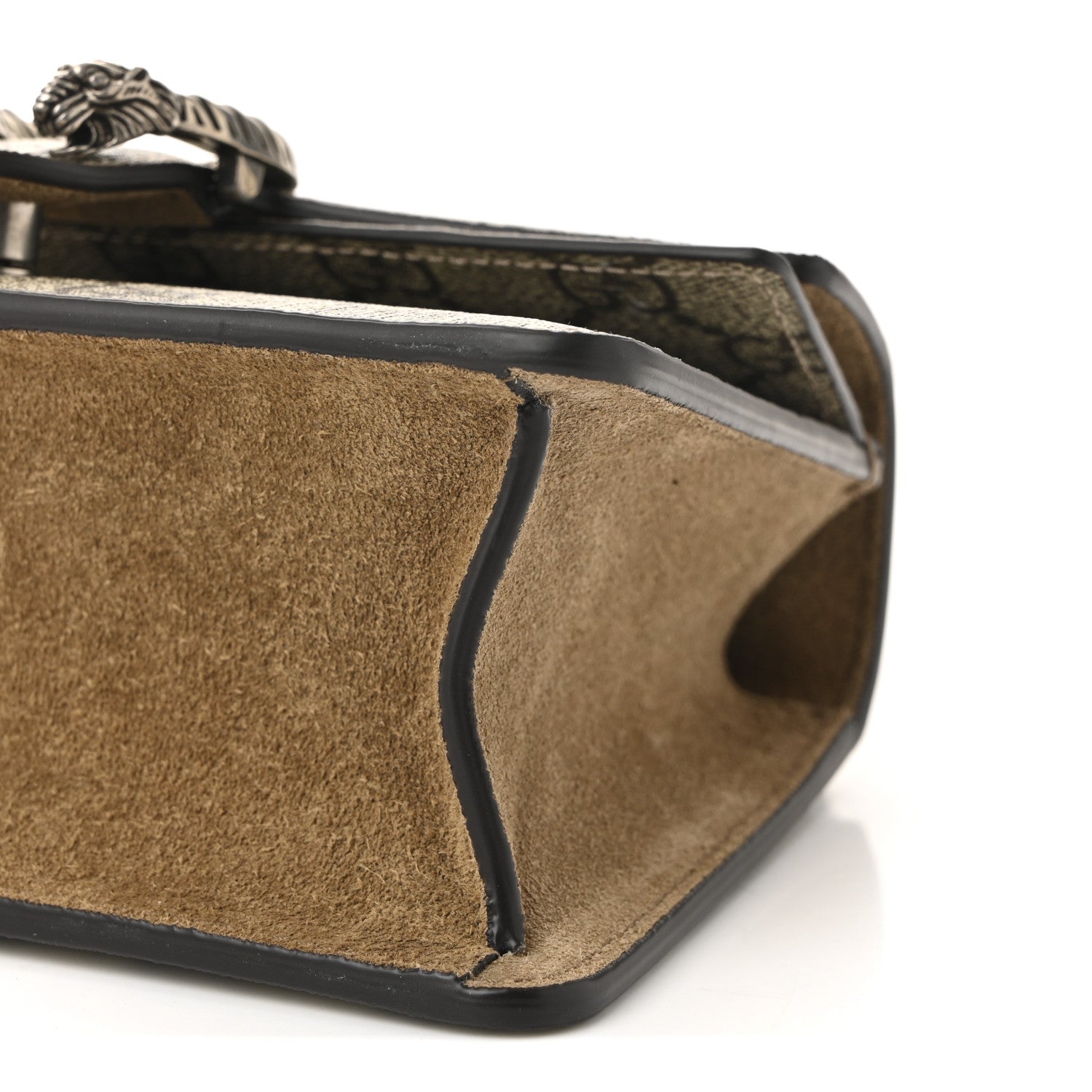 Gucci GG Supreme Monogram Mini Dionysus Top Handle Bag Taupe