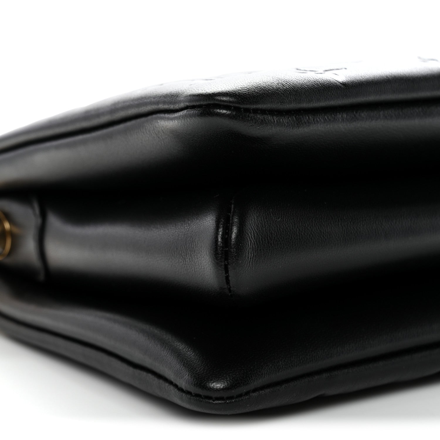 Louis Vuitton Lambskin Embossed Monogram Coussin BB Black
